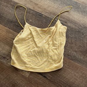 Yellow crop tank
